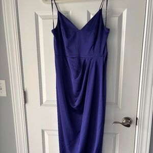 Express midi purple dress